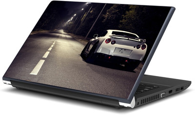 Artifa White Nissan sports Car Vinyl Laptop Decal 15.6