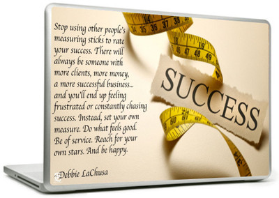 

Print Shapes Quote about success 15 Vinyl Laptop Decal 15.6