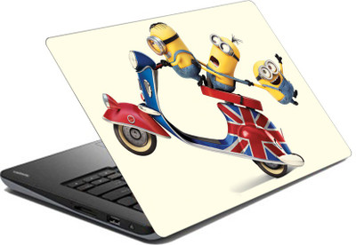

hifex minions scooter vinyl Laptop Decal 15.6