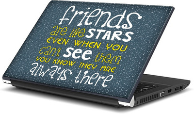 

ShopMantra Friends Are Like Stars Friendship Quote Design Vinyl Laptop Decal 15.6