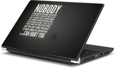 

ShopMantra Nobody in the Universe Quote Minimal Vinyl Laptop Decal 15.6