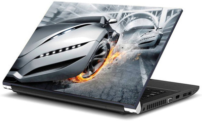 

Geek SILVER CAR Laminated Vinyl Laptop Decal 15.6