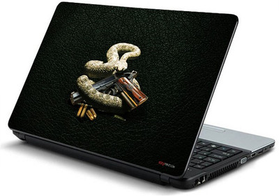 

ezyPRNT Rattle Snake vs Gun Vinyl Laptop Decal 15