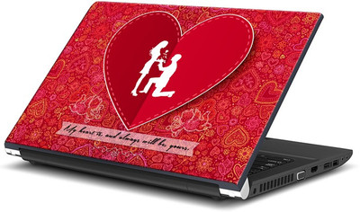 

ShopMantra Couple Proposing Heart Skin Vinyl Laptop Decal 15.6