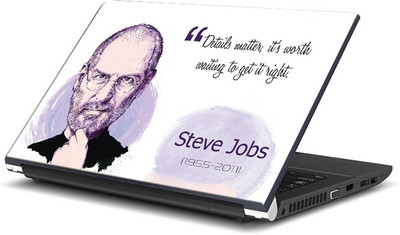 

ShopMantra Details Matter, Its Worth Waiting To Get It Right Quote By Steve Jobs Vinyl Laptop Decal 15.6