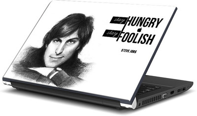 

ShopMantra Stay Hungry Stay Foolish Quote By Steve Jobs Artwork Vinyl Laptop Decal 15.6