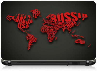 

Box 18 Abstract World Map 1837 Vinyl Laptop Decal 15.6