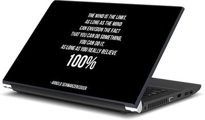 

ShopMantra The Mind is the Limit by Arnold Schwarzenegger Vinyl Laptop Decal 15.6