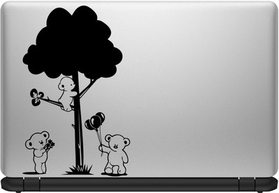 

Decor Kafe Tree And Teddy Bear Laptop Sticker Self Adhesive Vinyl Laptop Decal 15.6