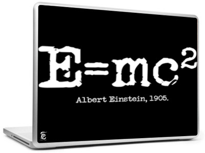 Print Shapes E=mc2 Vinyl Laptop Decal 15.6