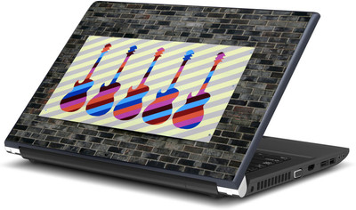 

Artifa Colorful Guitars in the Wall Vinyl Laptop Decal 15.6