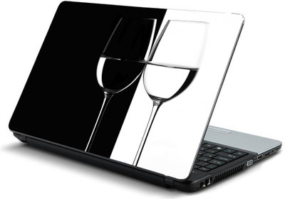 

Geek BLACK GLASSES WOOD WHITE Laminated Vinyl Laptop Decal 15.6