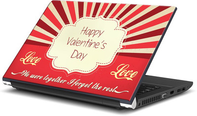 

ShopMantra Retro Love Design Skin Vinyl Laptop Decal 15.6
