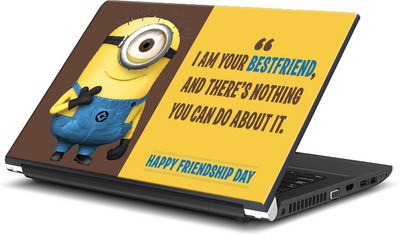 

ShopMantra Minion Friendship Day Design Vinyl Laptop Decal 15.6