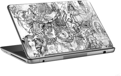 

AV Styles grey sketch mix skin Vinyl Laptop Decal 15.6