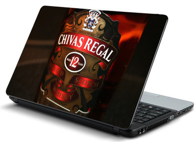 

Geek chivas regal whiskey bottle HQ Laminated Vinyl Laptop Decal 15.6