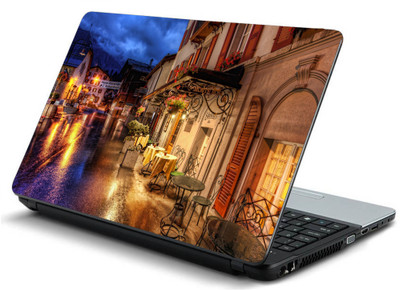 

Geek SWITZERLAND STREETS CAFÉ EVENING Laminated Vinyl Laptop Decal 15.6