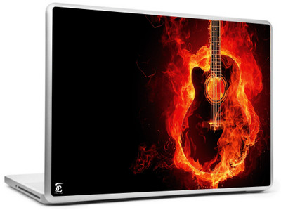 

Print Shapes Guitar on Fire Vinyl Laptop Decal 15.6