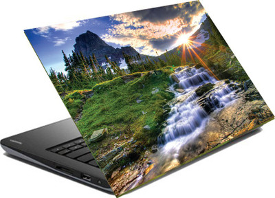 hifex scenery mountain waterfall vinyl Laptop Decal 15.6