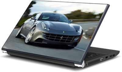 Artifa Silver Ferrari Supercar inspired Vinyl Laptop Decal 15.6