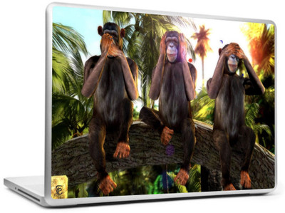 

Print Shapes 3 Monkeys Vinyl Laptop Decal 15.6