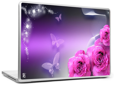 

Print Shapes Roses And Butterflies Vinyl Laptop Decal 15.6