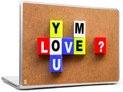 

Print Shapes You Love me Vinyl Laptop Decal 15.6