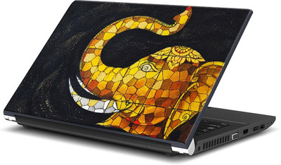 

ShopMantra Elephant Block Paint Vinyl Laptop Decal 15.6