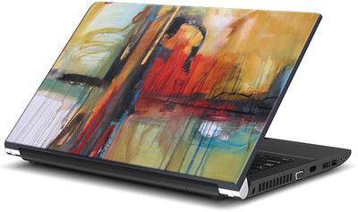 

ShopMantra Modern Canvas Abstract Painting Vinyl Laptop Decal 15.6