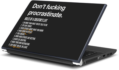 

Artifa Dont Procrastinate inspirational Vinyl Laptop Decal 15.6