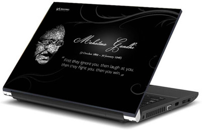 

Print Shapes Mahatma Gandhi Quote Vinyl Laptop Decal 15.6