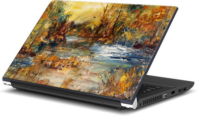 

ShopMantra Abstract Brush Strokes Forest Vinyl Laptop Decal 15.6