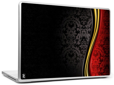

Print Shapes Red floral with black abstract Vinyl Laptop Decal 15.6