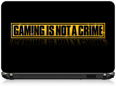 

Box 18 Games Is Not Crime Abstract 2173 Vinyl Laptop Decal 15.6
