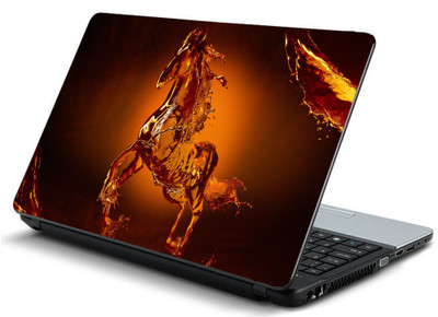 

Geek HORSE WATER SPRAY FIGURE Laminated Vinyl Laptop Decal 15.6