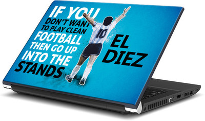 

ShopMantra Diego Maradona Argentina Football Vinyl Laptop Decal 15.6
