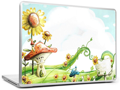 

Print Shapes Field flowers mushrooms art Vinyl Laptop Decal 15.6