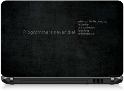 

Box 18 Programmers Never Die1627 Vinyl Laptop Decal 15.6