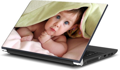 

ShopMantra Cute Baby Boy under blanket Vinyl Laptop Decal 15.6