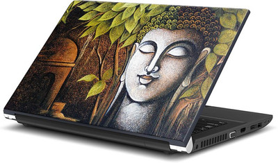 

ShopMantra Buddha Digital Crayon Paint Vinyl Laptop Decal 15.6
