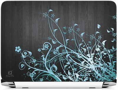 

FineArts Abastract Floral Black Wooden Back Vinyl Laptop Decal 15.6