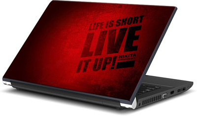 

ShopMantra Life Is Short Live It Up Quote Vinyl Laptop Decal 15.6