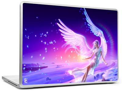 

Print Shapes Girl flying angel wings lights Vinyl Laptop Decal 15.6