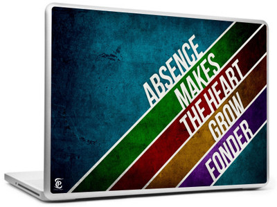 

Print Shapes Absence makes the heart grow Vinyl Laptop Decal 15.6