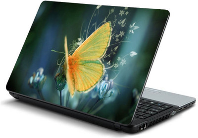 

Geek Fluffy yellow butterfly HQ Laminated Vinyl Laptop Decal 15.6