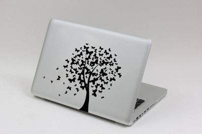 

Decor Kafe Butterfly Tree Sticker Self Adhesive Vinyl Laptop Decal 15.6