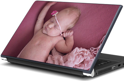 

Artifa Baby sleeping on a pink carpet Vinyl Laptop Decal 15.6