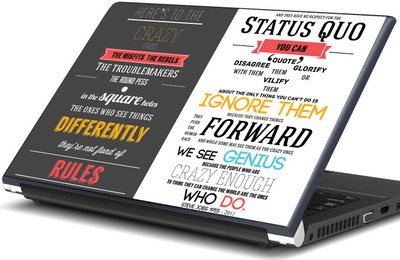 

Artifa Here's to the crazy one's Steve job speech Vinyl Laptop Decal 15.6