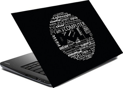 

hifex dell text vinyl Laptop Decal 15.6