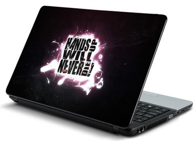 

Geek hands up will never die HQ Laminated Vinyl Laptop Decal 15.6